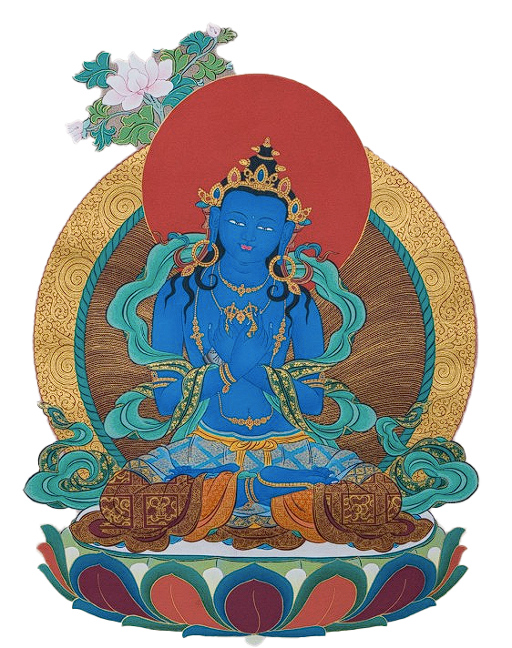 Vajradhara, the primordial Buddha, source of the Kagyu lineage